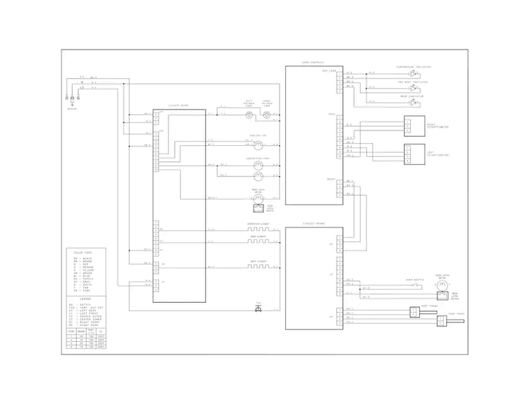 Wiring Diagram Diagram and Parts List for FPEH3077RFC  Frigidaire Range