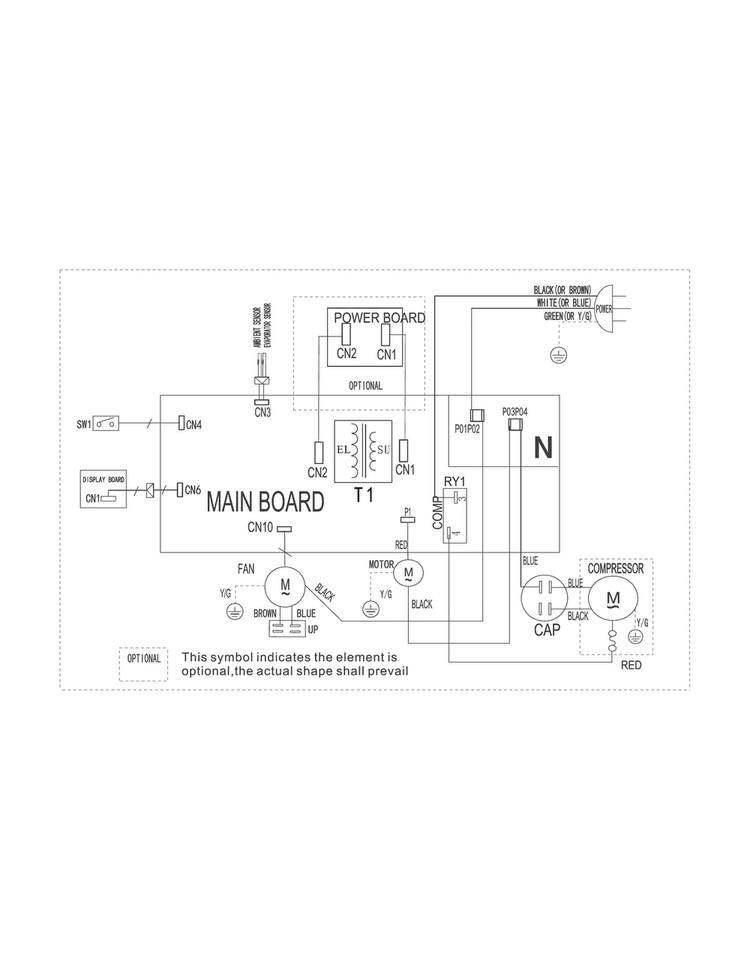 Wiring Diagram Diagram and Parts List for FFPA0522R10  Frigidaire Air Conditioner