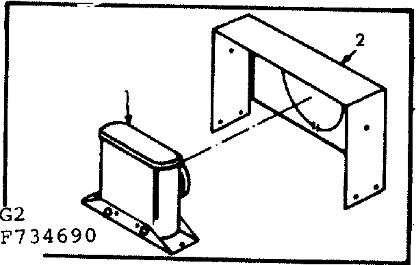Horizontal vent kit no. 42-7369 Diagram and Parts List for 867734690  Frigidaire Furnace