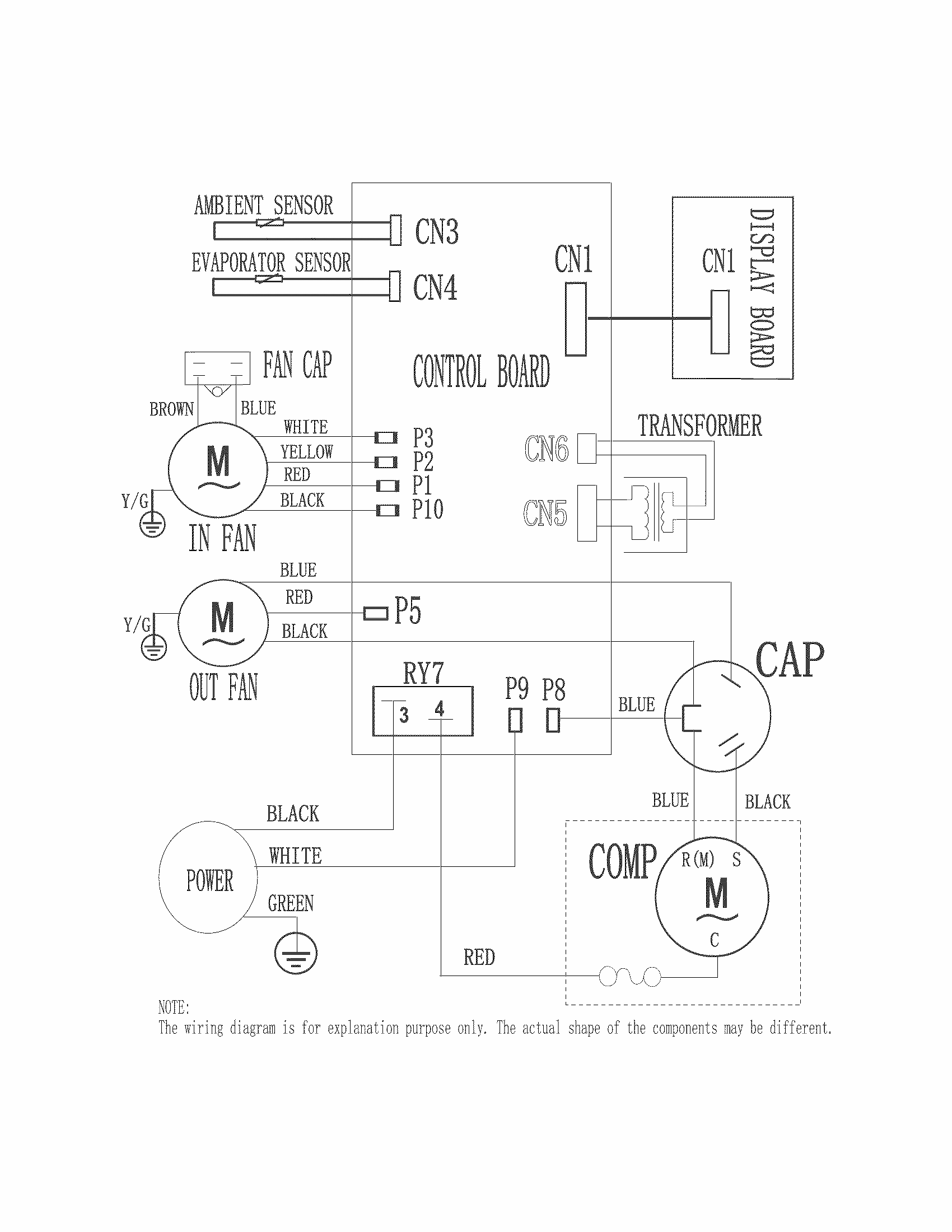 Wiring Diagram Diagram and Parts List for 25376062312  Kenmore Air Conditioner