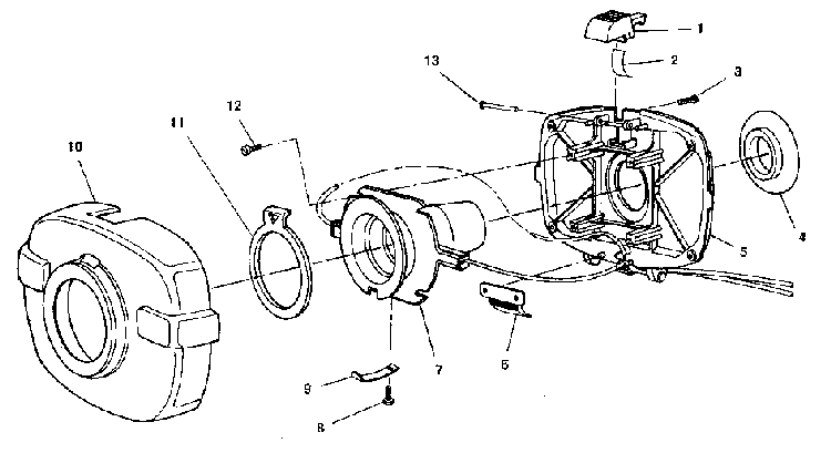 Front Cover Assembly Diagram and Parts List for 00067  Electrolux Canister Vacuum