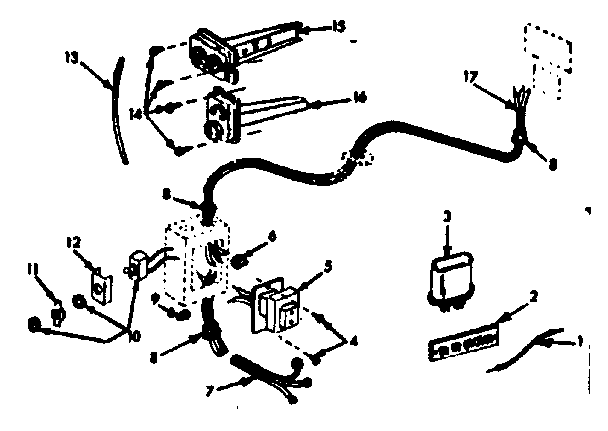 Wiring and controls Diagram and Parts List for 86766152  Frigidaire Furnace
