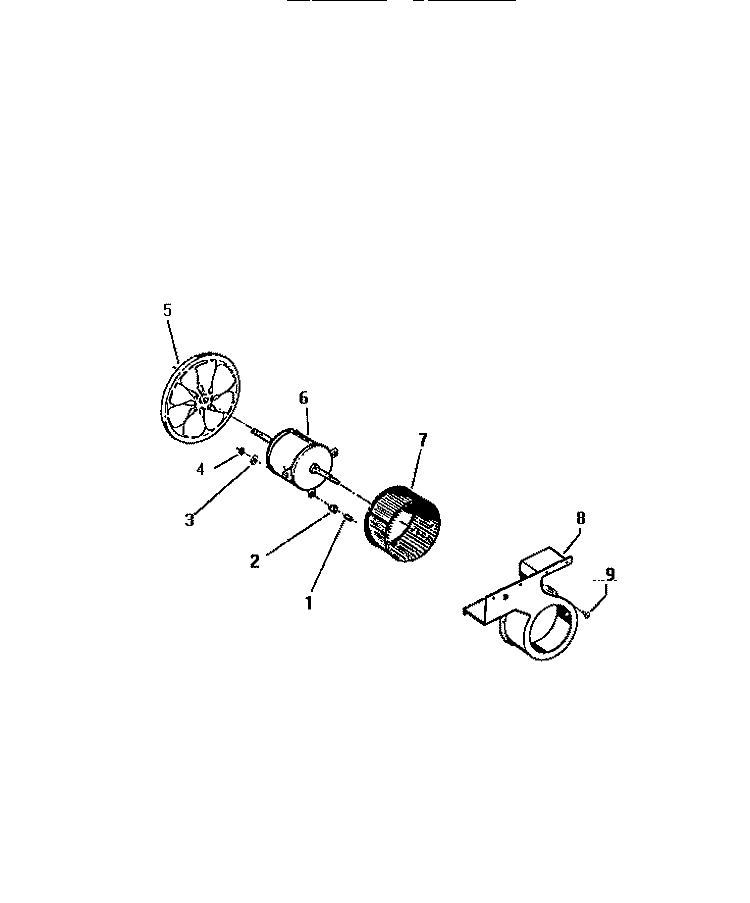 AIR HANDLING PARTS Diagram and Parts List for MH110C1UA  Kelvinator Air Conditioner