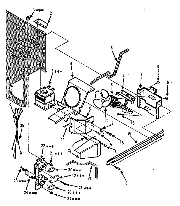 Switches And Microwave Diagram and Parts List for 5648896280  Kenmore Microwave