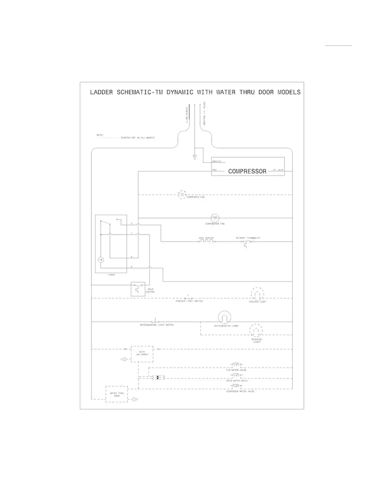 Wiring Schematic Diagram and Parts List for 25368899010  Kenmore Refrigerator
