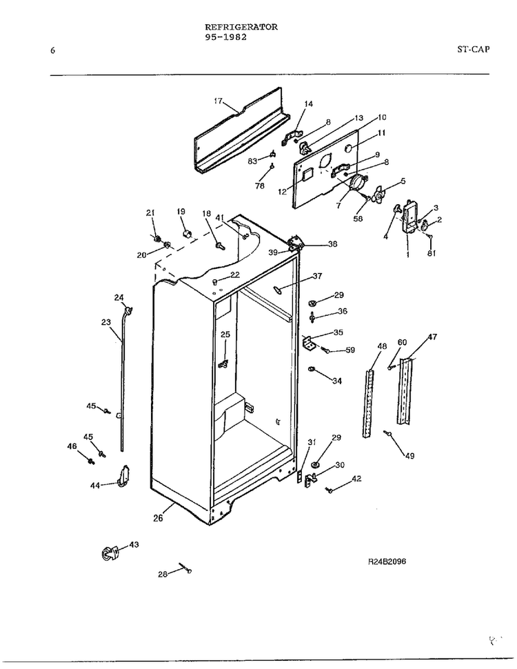 Electrical Equipment Page 5 Diagram and Parts List for 95-1982  Frigidaire Refrigerator