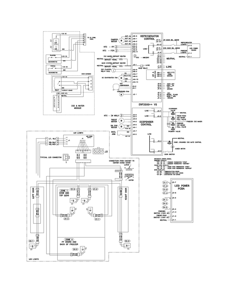 Wiring Diagram Diagram and Parts List for EI23BC35KS8  Electrolux Refrigerator
