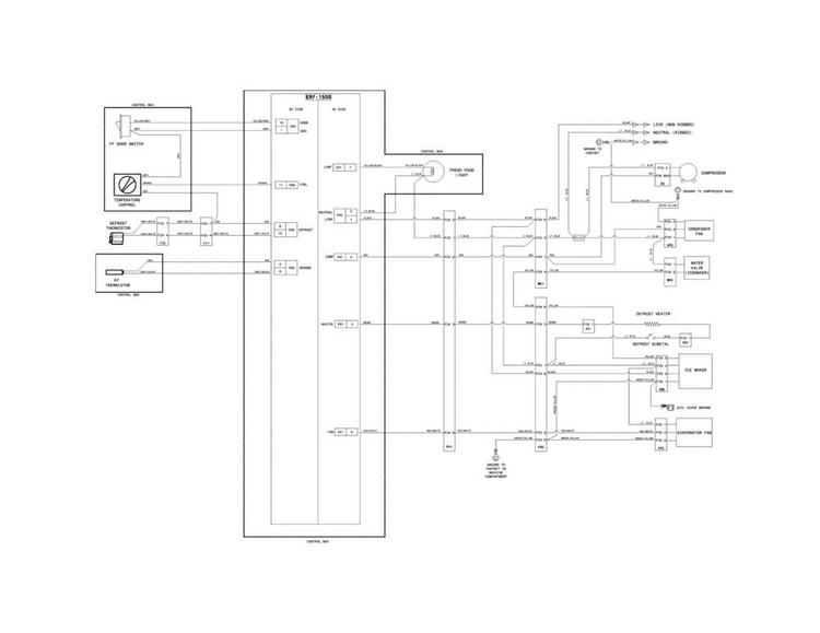 Wiring Schematic Diagram and Parts List for FFHT2021QS3  Frigidaire Refrigerator