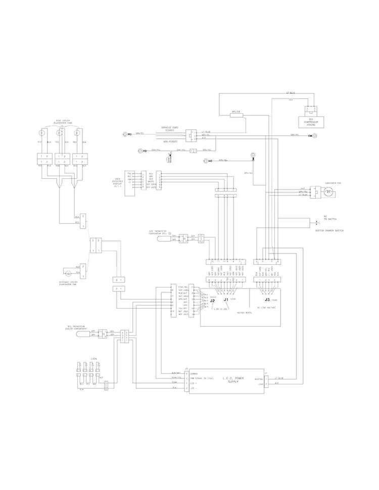 Wiring Diagram Diagram and Parts List for E24RD75KPS1  Electrolux Refrigerator