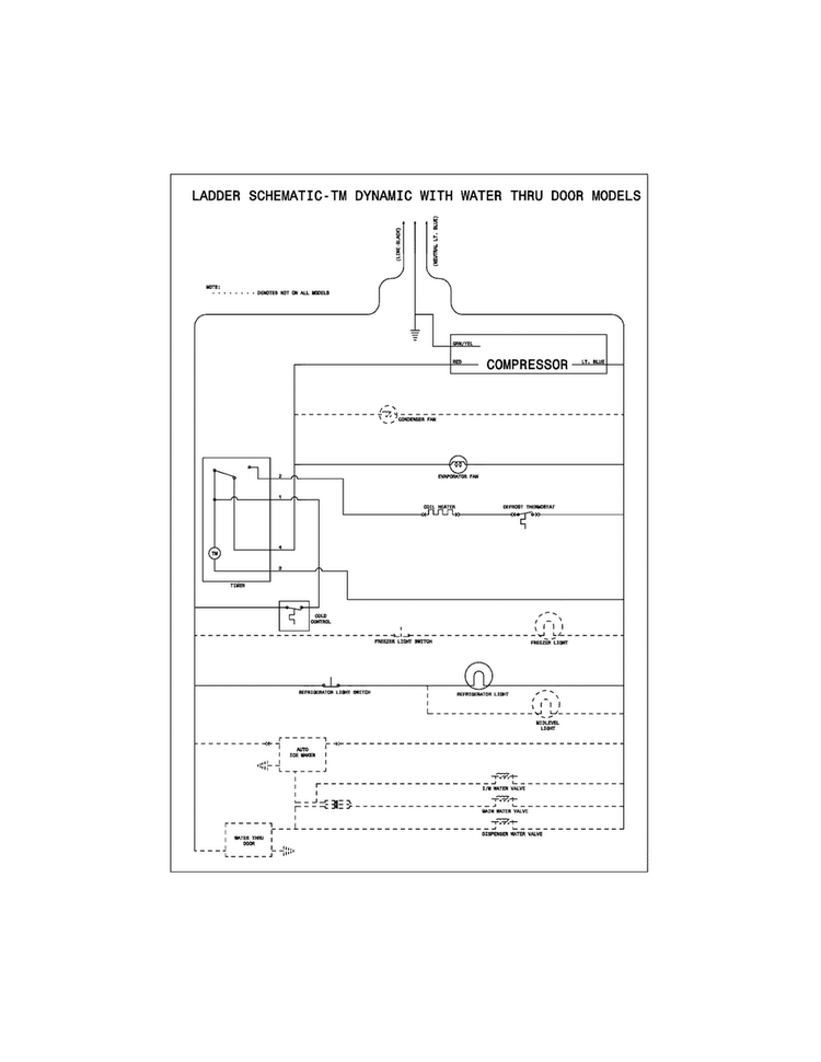 Wiring Schematic Diagram and Parts List for CFTR1826LMF  Frigidaire Refrigerator