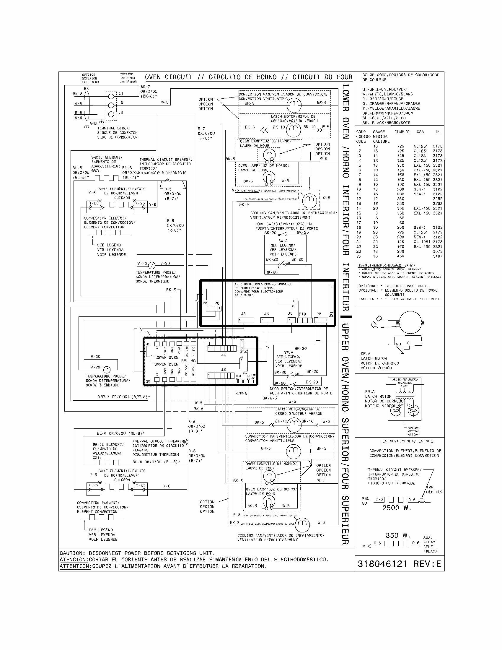 Wiring Diagram Diagram and Parts List for 79041393403  Kenmore Wall Oven
