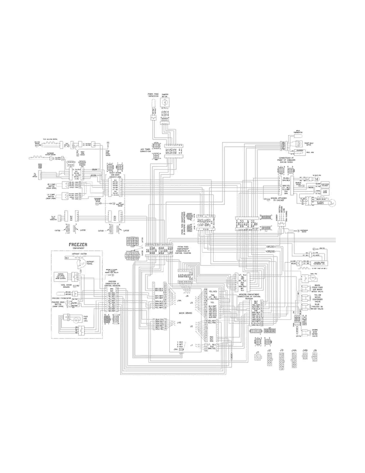 Wiring Diagram Diagram and Parts List for DGHF2360PF1  Frigidaire Refrigerator