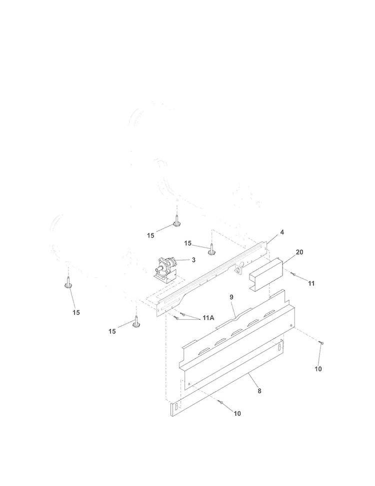 Frame Diagram and Parts List for FBD2400KQ4A  Frigidaire Dishwasher