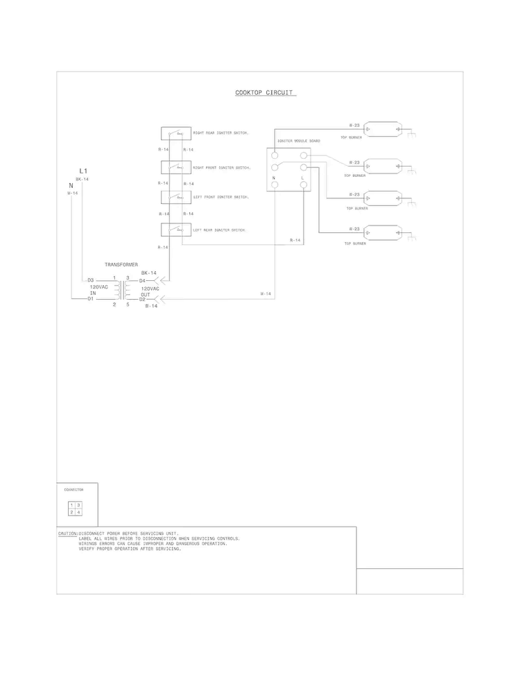 Wiring Diagram Diagram and Parts List for FGDS3065PFG  Frigidaire Range