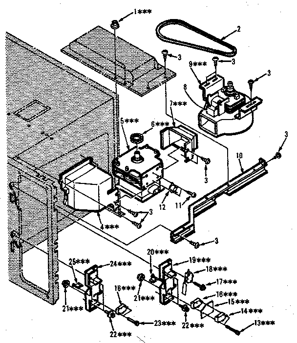 Switches And Microwave Parts Diagram and Parts List for 5648668410  Kenmore Microwave