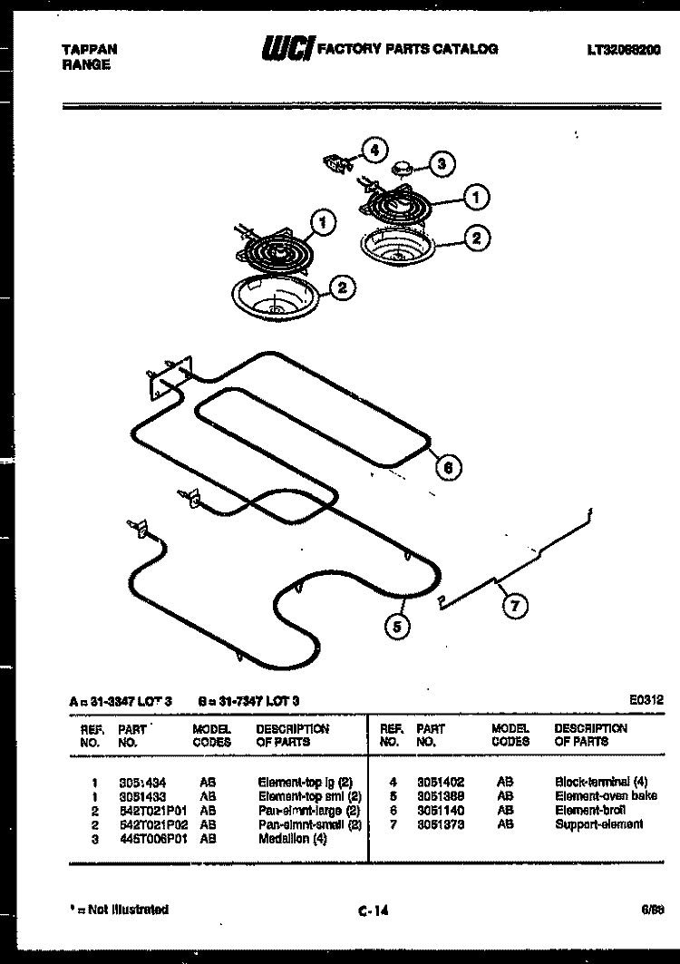 BACKGUARD Diagram and Parts List for 31-2537-23-03  Tappan Range