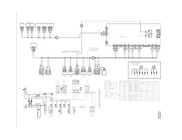 Wiring Diagram Diagram and Parts List for FGID2474QF7B  Frigidaire Dishwasher
