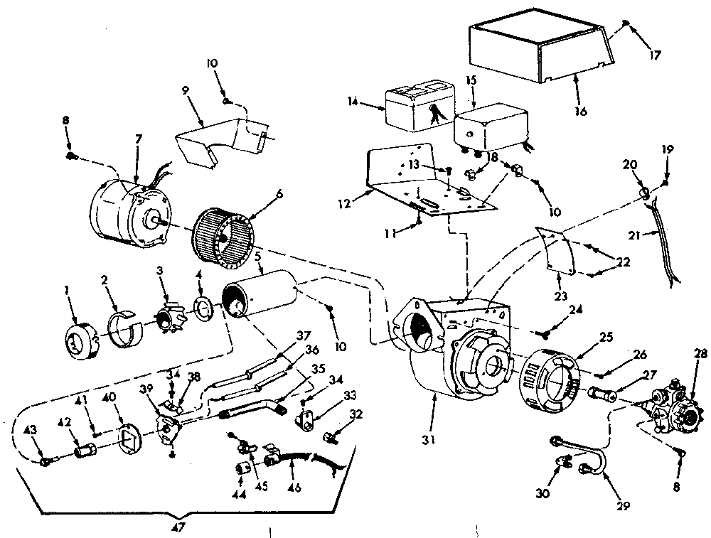 Oil burner assembly Diagram and Parts List for 86774783  Frigidaire Heater