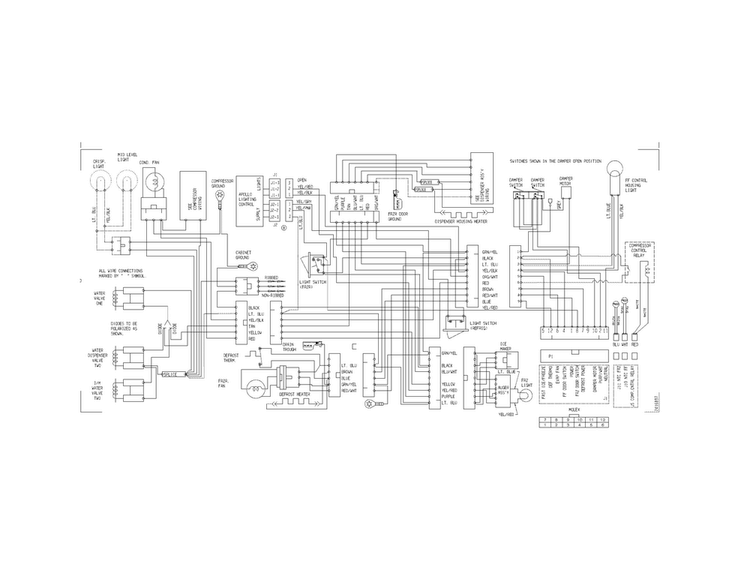 Wiring Diagram Diagram and Parts List for FFHS2622MMF  Frigidaire Refrigerator