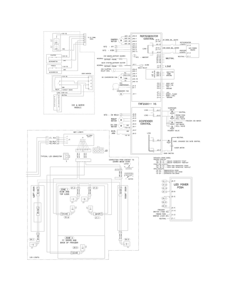 Wiring Diagram Diagram and Parts List for EI23BC35KS7  Electrolux Refrigerator