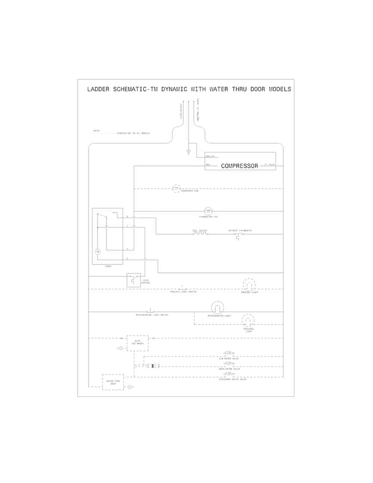 Wiring Schematic Diagram and Parts List for FFHT1816PS4  Frigidaire Refrigerator