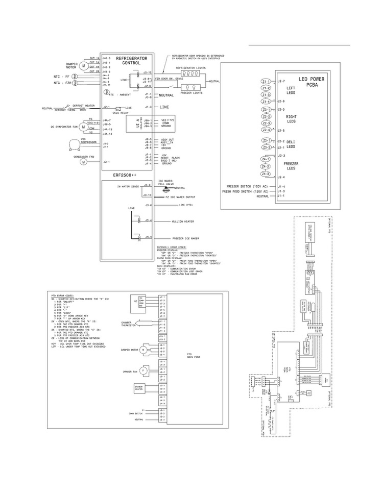 Wiring Diagram Diagram and Parts List for EI27BS16JB5  Electrolux Refrigerator