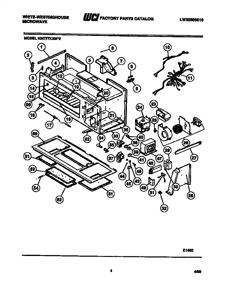 BODY PARTS Diagram and Parts List for KM777KXM2  Frigidaire Microwave
