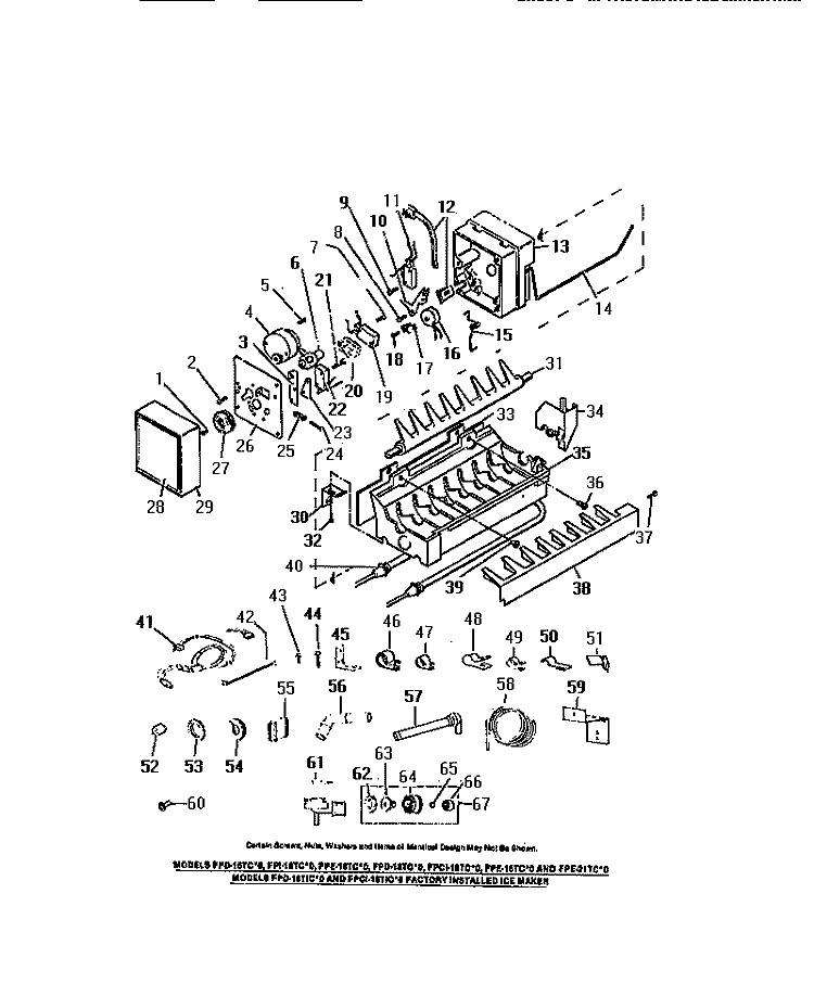 IK - 4 AUTOMATIC ICE MAKER Diagram and Parts List for FPCI18TCH0  Frigidaire Refrigerator