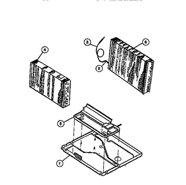 EVAPORATOR, CONDENSER, BASE, EVAPOR Diagram and Parts List for AR12ME8N1  Frigidaire Air Conditioner