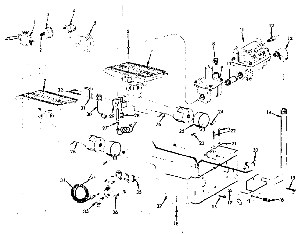 Burner & manifold assembly Diagram and Parts List for 8677221  Frigidaire Water Heater