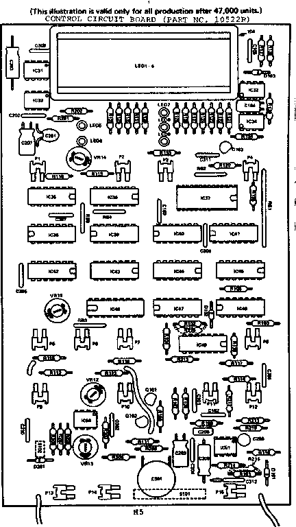 Control Circuit Board Diagram and Parts List for 5649997810  Kenmore Microwave
