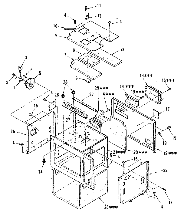 Cavity Parts-a Diagram and Parts List for 5648688310  Kenmore Microwave