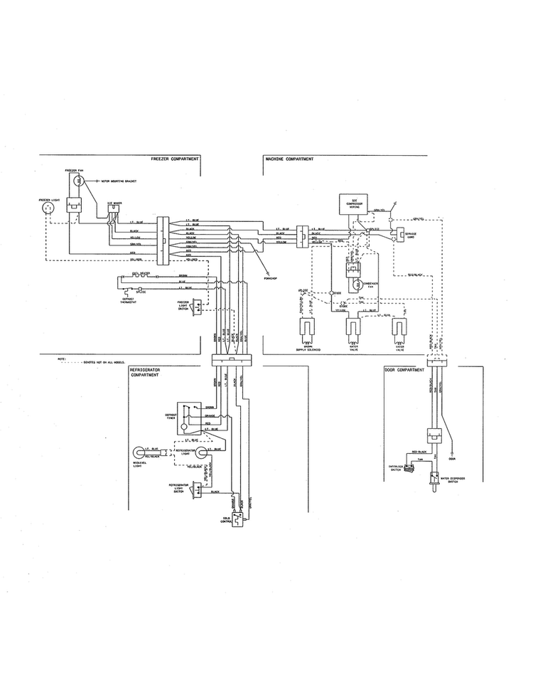 Wiring Diagram Diagram and Parts List for FFHT2126LM8  Frigidaire Refrigerator