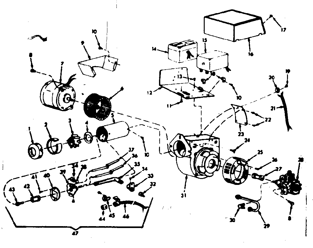 Oil burner assembly Diagram and Parts List for 86774781  Frigidaire Heater