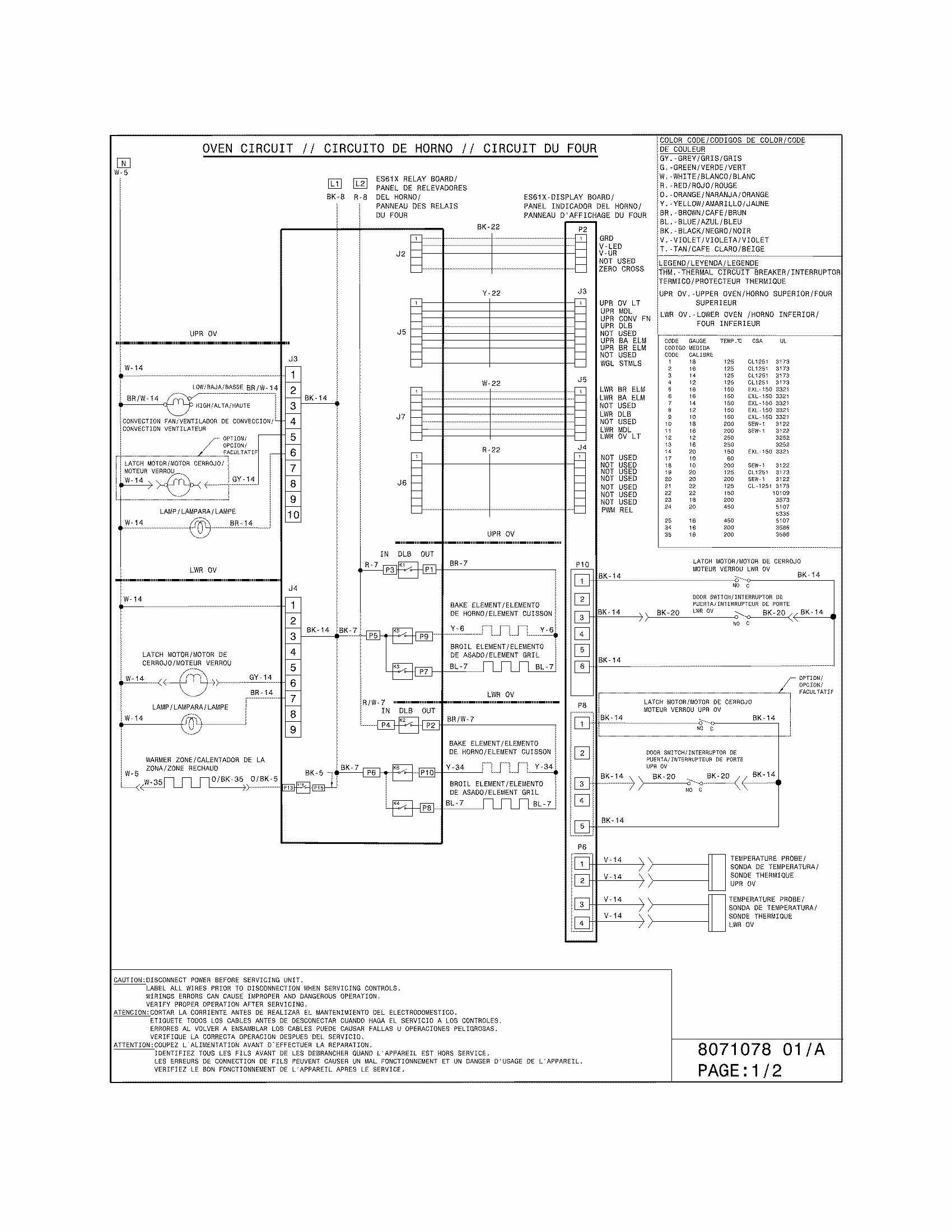 Wiring Diagram Diagram and Parts List for 79097603301  Kenmore Range