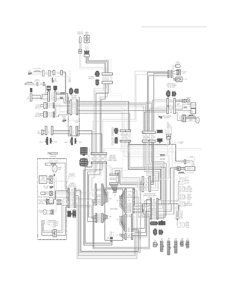 Wiring Diagram Diagram and Parts List for FPHF2399MF4  Frigidaire Refrigerator
