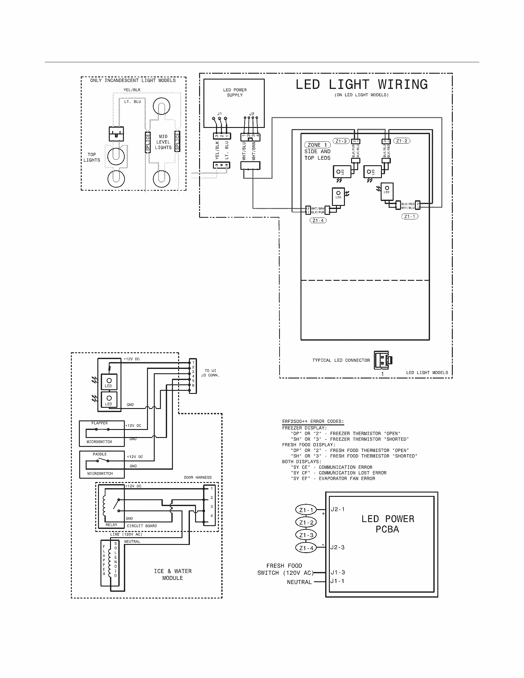 Wiring Diagram Diagram and Parts List for FGUB2642LF7  Frigidaire Refrigerator