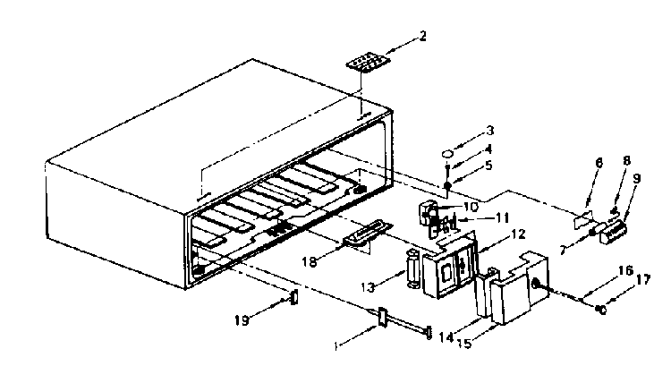 Cabinet Diagram and Parts List for 5648761980  Kenmore Refrigerator