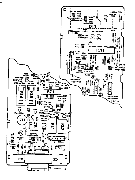 Power And Control Circuit Board Diagram and Parts List for 5648756181  Kenmore Microwave