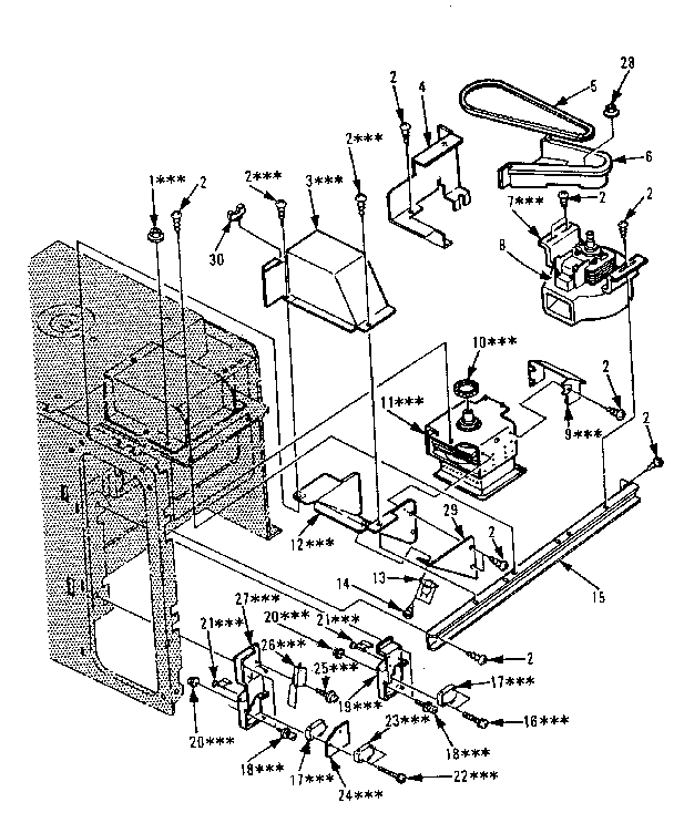 Switches And Microwave Diagram and Parts List for 5648668611  Kenmore Microwave