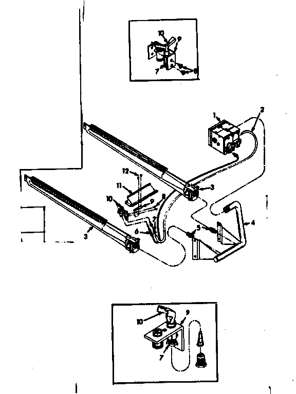 Burner & manifold assembly Diagram and Parts List for 867763821  Frigidaire Furnace
