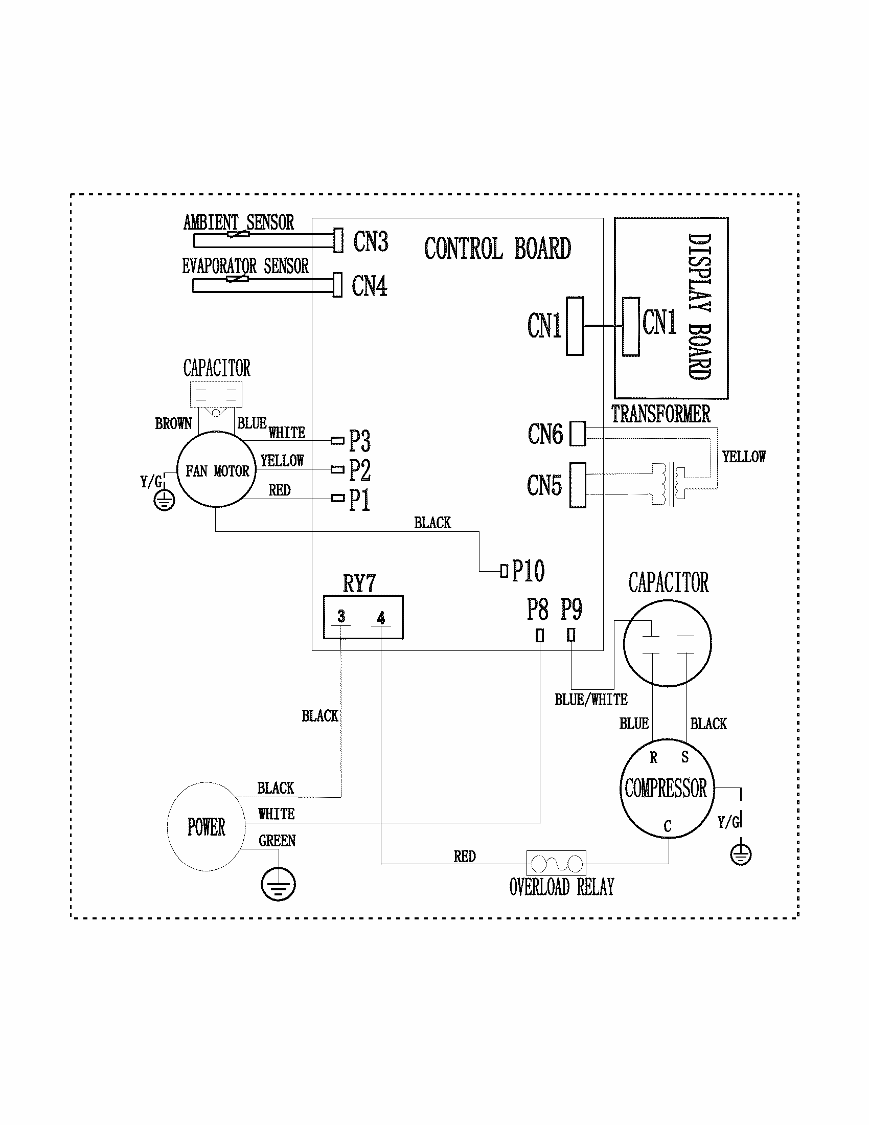 Wiring Diagram Diagram and Parts List for 25376150411  Kenmore Air Conditioner