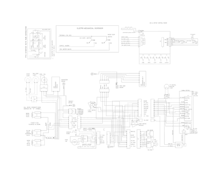 Wiring Diagram Diagram and Parts List for FFHS2311PFHA  Frigidaire Refrigerator