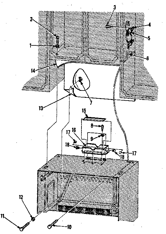 Installation Parts Diagram and Parts List for 5648598610  Kenmore Microwave