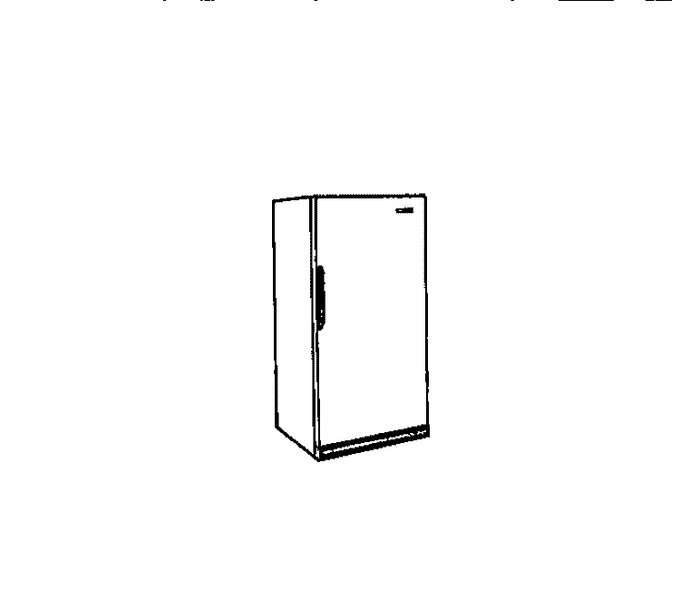 COVER Diagram and Parts List for FU196JRW1  Frigidaire Freezer