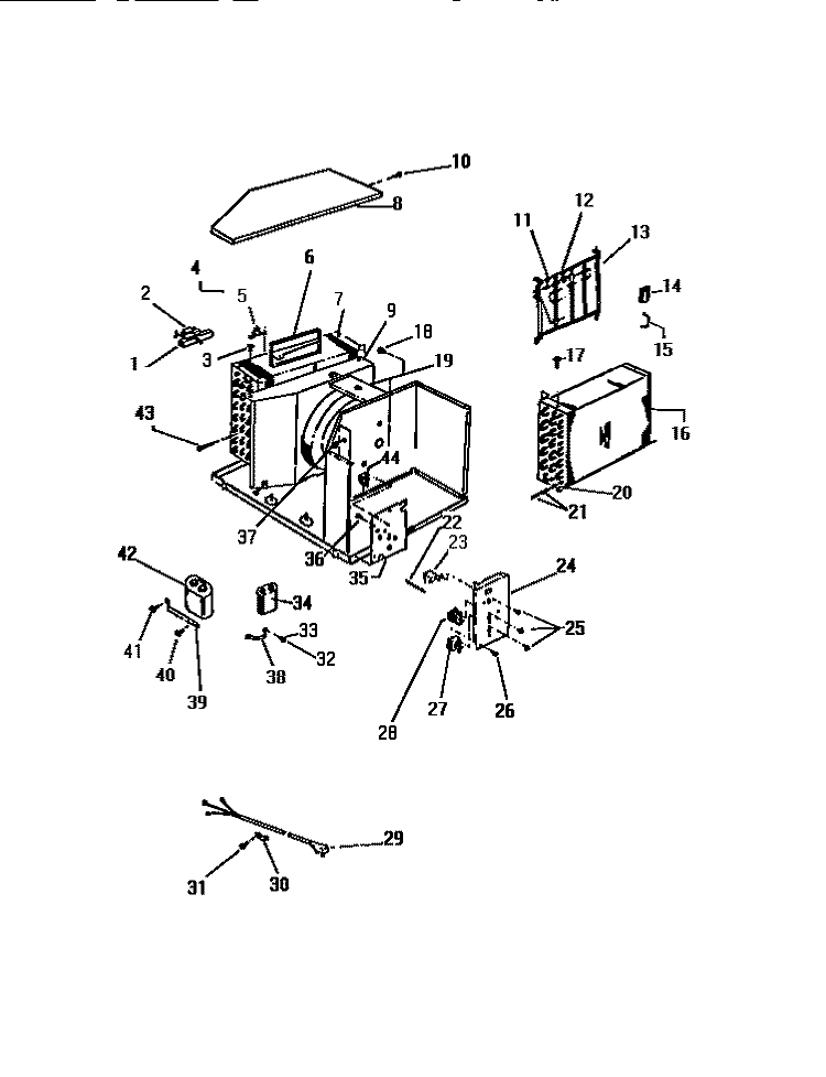 CONTROLS Diagram and Parts List for MH413B2RA  Kelvinator Air Conditioner