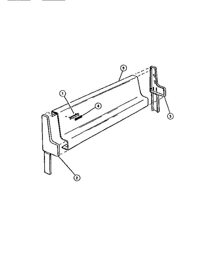 BACKGUARD Diagram and Parts List for CGC3M2DXE  Gibson Range