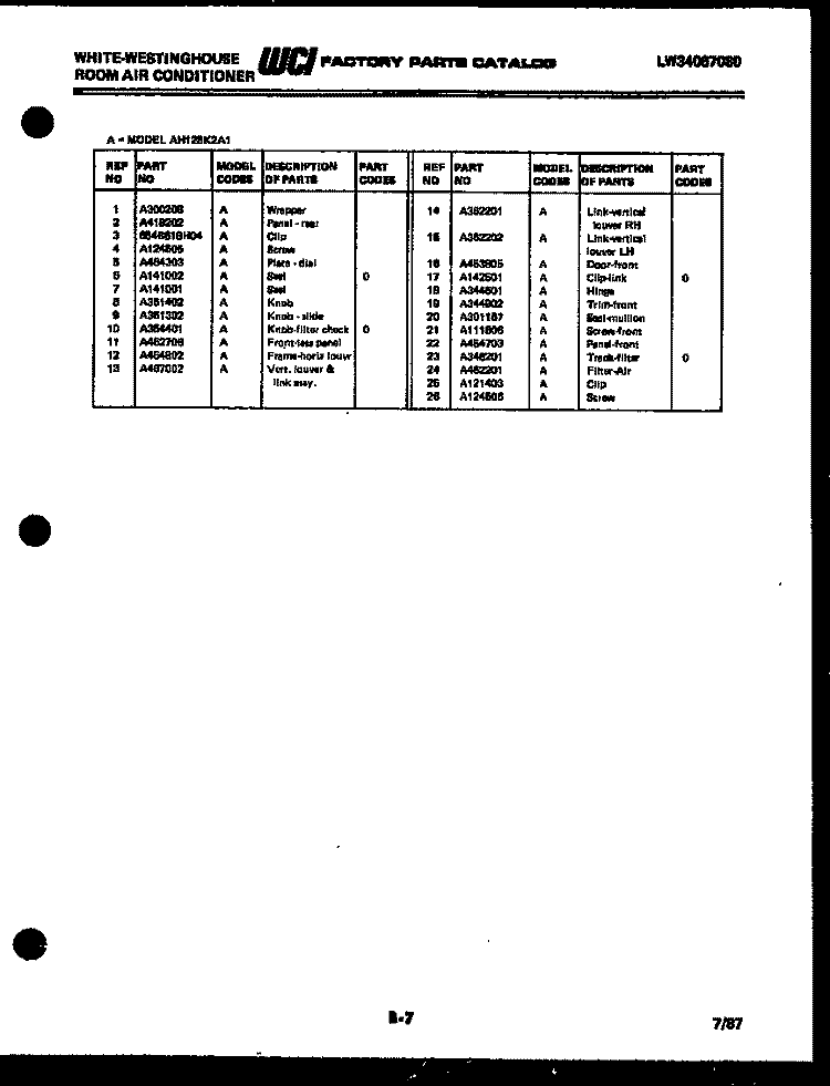 COOKTOP PARTS Diagram and Parts List for GF970HXW2  Frigidaire Range