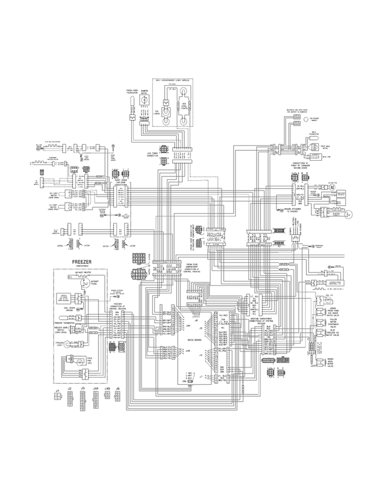 Wiring Diagram Diagram and Parts List for 25370443210  Kenmore Refrigerator