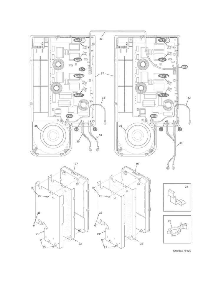 Induction Diagram and Parts List for FGIF3061NFB  Frigidaire Range